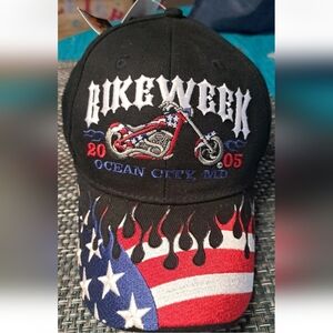 Vintage 2005 Ocean City Beach Bike Week Adjustable Hat (Harley Triumph) Maryland
